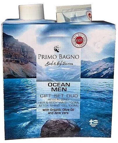 Zestaw - Primo Bagno Ocean Men Gift Set (after/shave/gel/100ml + body/wash/150ml) — Zdjęcie N1