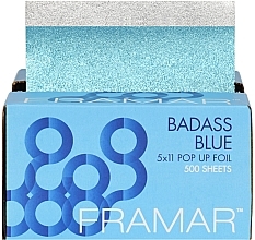 Folia w arkuszach z tłoczeniem - Framar 5x11 Pop Up Foil Badass Blue — Zdjęcie N1