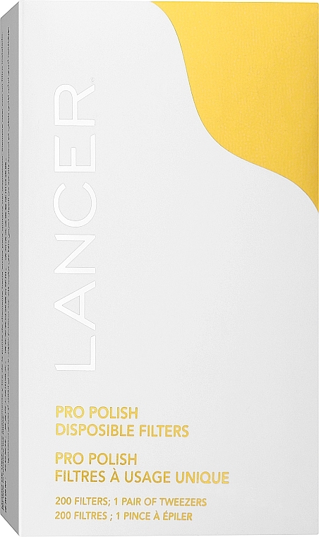 Zestaw jednorazowe filtry i pęsety - Lancer Pro Polish Disposable Filters & Tweezer Set — Zdjęcie N1