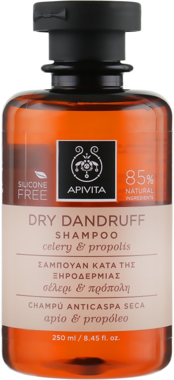 Szampon przeciwłupieżowy - Apivita Shampoo For Dry Dandruff With Celery Propolis — Zdjęcie N1