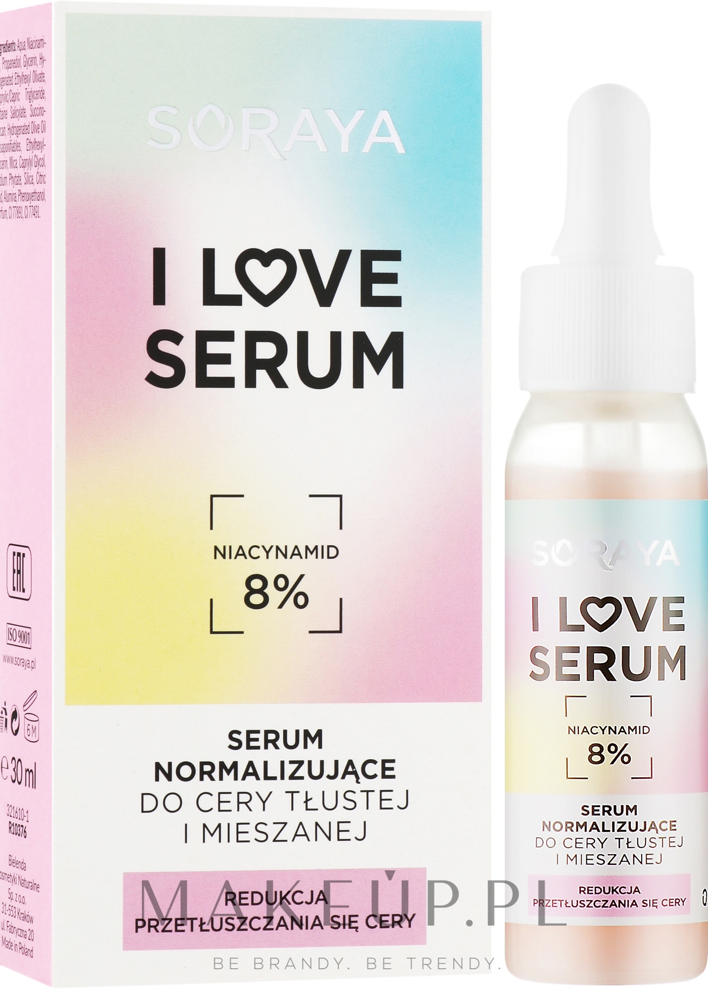 Normalizujące serum do cery tłustej i mieszanej - Soraya I Love Serum — Zdjęcie 30 ml