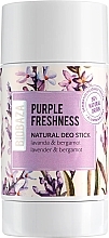 Dezodorant w sztyfcie Lawenda i bergamotka - Biobaza Purple Freshness Natural Deo Stick — Zdjęcie N1