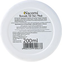 Maska do włosów z olejem z awokado i proteinami keratyny - Nacomi Natural — Zdjęcie N3