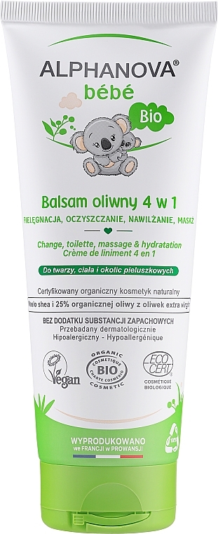 WYPRZEDAŻ Wielofunkcyjny krem-maść 4 w 1 dla dzieci - Alphanova Baby Liniment Cream 4 In 1 * — Zdjęcie N1