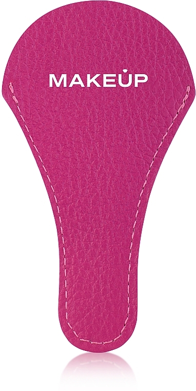 Skórzane etui na nożyczki różowe Basic - MAKEUP