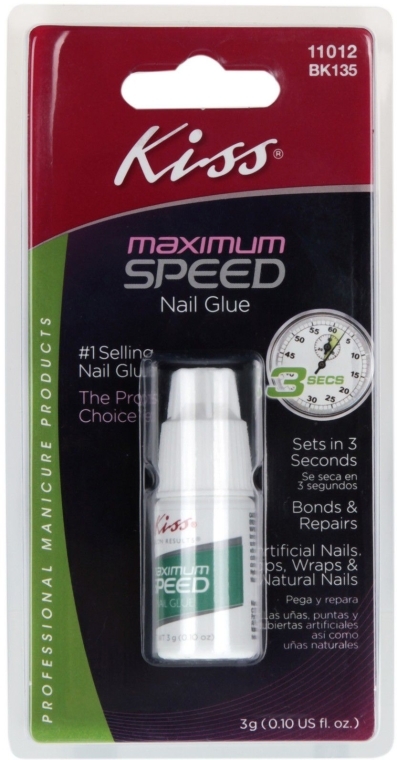 3-sekundowy klej do paznokci - Kiss Maximum Speed Nail Glue