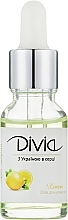 Oliwka do skórek Cytryna - Divia Cuticle Oil Lemon Di1634 — Zdjęcie N1