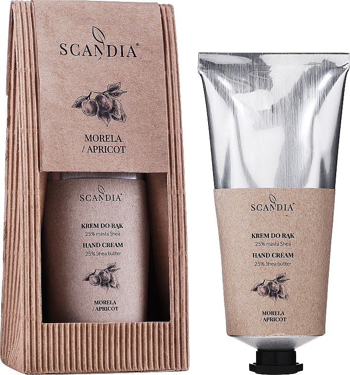 Krem do rąk Morela - Scandia Cosmetics Hand Cream 25% Shea Apricot — Zdjęcie N2