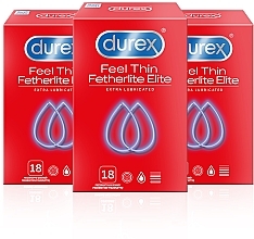 Kup Prezerwatywy, 3 opakowania - Durex Feel Thin Extra Lubricated