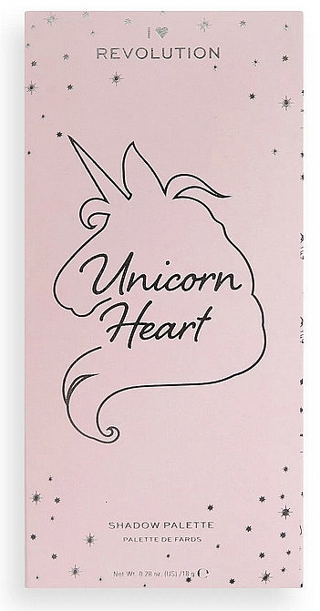 Paleta cieni do powiek, 18 odcieni - I Heart Revolution Unicorn Heart Palette — Zdjęcie N1