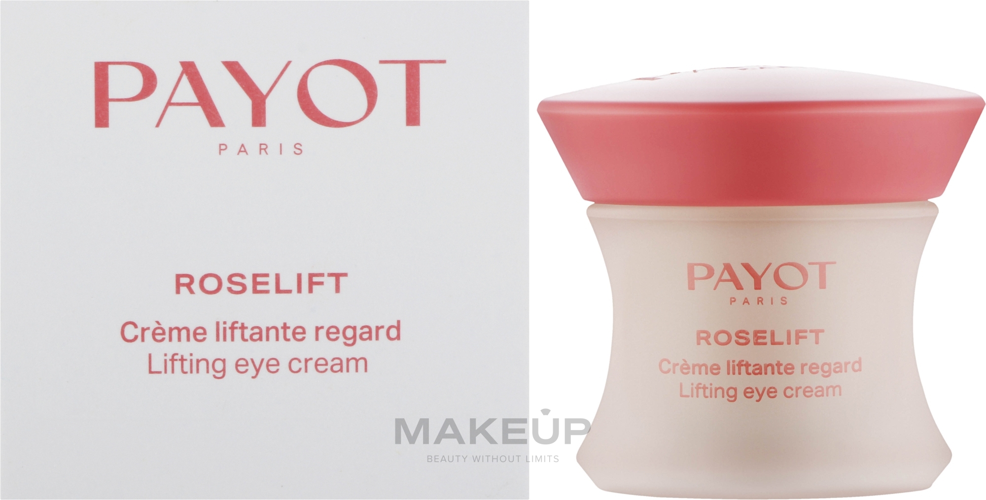 Lekki krem pod oczy - Payot Roselift Collagene Lifting Eye Cream  — Zdjęcie 15 ml