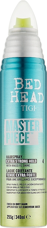 Lakier do włosów nadający połysk - Tigi Bed Head Masterpiece Hairspray Extra Strong Hold Level 4 — Zdjęcie N7