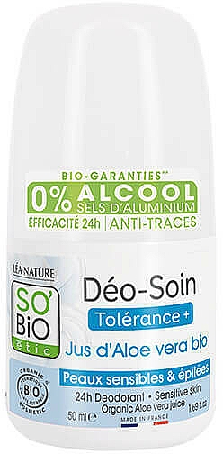 Dezodorant w kulce z aloesem - So'Bio Etic Aloe Vera Deodorant Roll-on — Zdjęcie N1