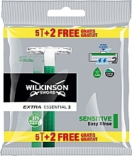 Jednorazowe maszynki 5 + 2 szt. - Wilkinson Sword Extra 2 Essential Sensitive — Zdjęcie N1