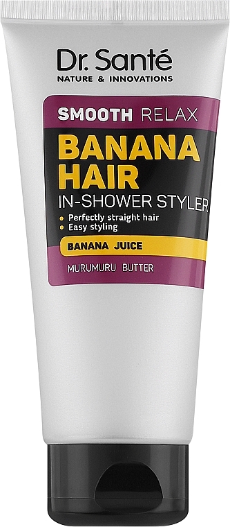 Środek wygładzający włosy - Dr Sante Banana Hair Smooth Relax In-shower Styler