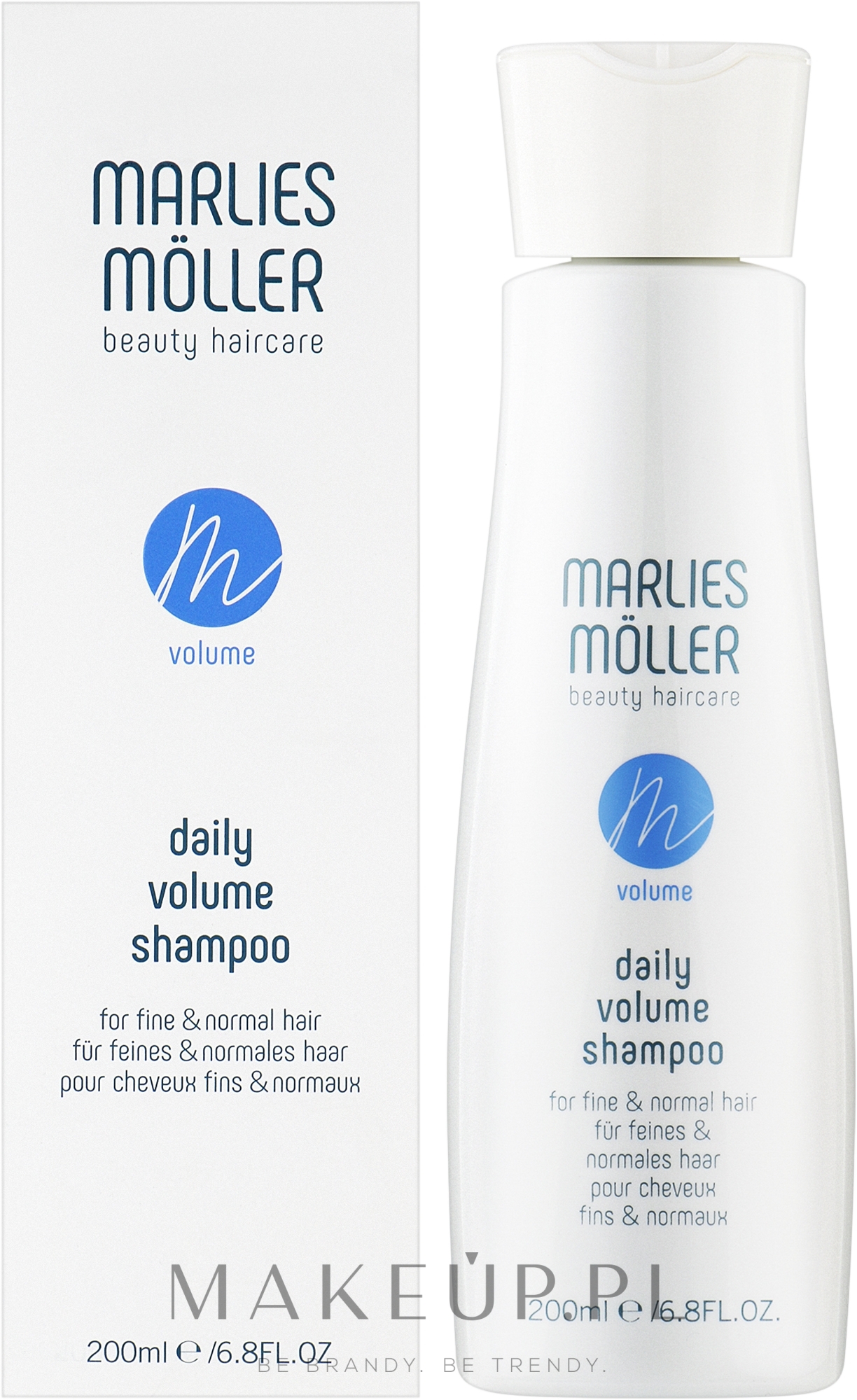 Szampon do codziennej pielęgnacji zwiększający objętość włosów - Marlies Moller Volume Daily Shampoo — Zdjęcie 200 ml
