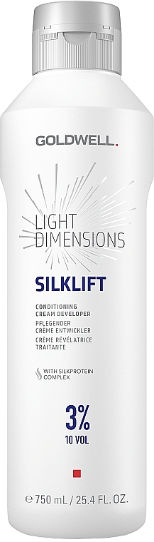 PRZECENA! Odżywczy utleniacz w kremie 3% - Goldwell Silk Lift 3% Conditioning Cream  * — Zdjęcie N1