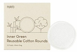 Kup PRZECENA! Wielorazowe płatki kosmetyczne - Purito Inner Green Reusable Cotton Rounds *