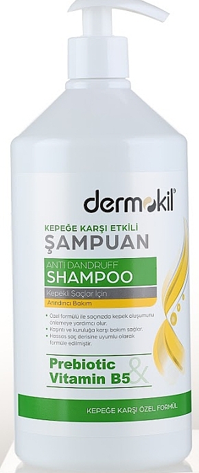 Szampon przeciwłupieżowy z prebiotykiem i witaminą B5 - Dermokil Prebiotic & Vitamin B5 Anti Dandruff Shampoo — Zdjęcie N1