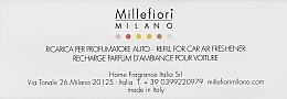 Wkład do dyfuzora zapachowego w samochodzie Białe piżmo - Millefiori Milano Icon Refill White Musk — Zdjęcie N1