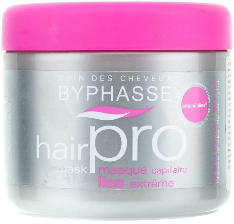 Wygładzająca maska nabłyszczająca do włosów - Byphasse Hair Pro Mask Liss Extreme — Zdjęcie N1