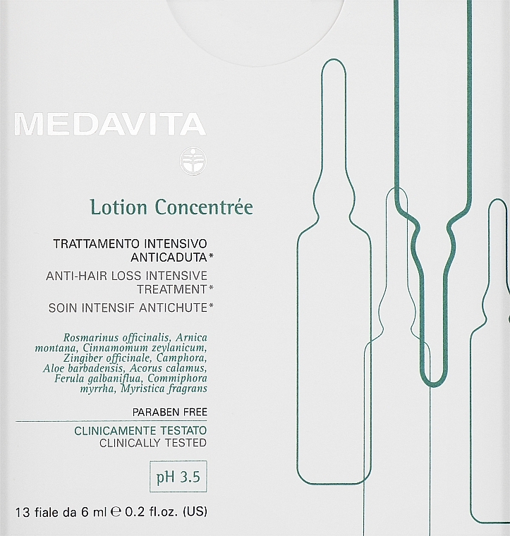 Ampułki przeciw wypadaniu włosów - Medavita Lotion Concentree Ampoules — Zdjęcie N3