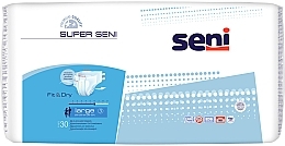 Pieluchy dla dorosłych, 100-150 cm, 30 sztuk - Seni Super Seni Large 3 Fit & Dry — Zdjęcie N1