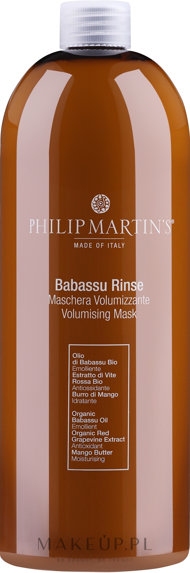 Odżywka zwiększająca objętość włosów - Philip Martin's Babassu Rinse Conditioner — Zdjęcie 1000 ml