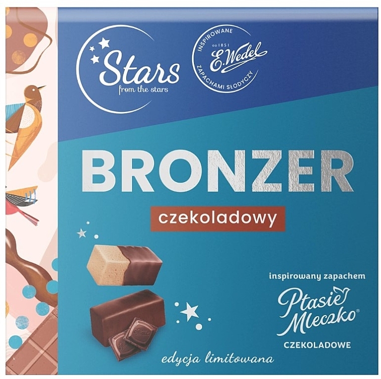 Czekoladowy bronzer do twarzy - Stars from The Stars x Wedel Chocolate Bronzer — Zdjęcie N2