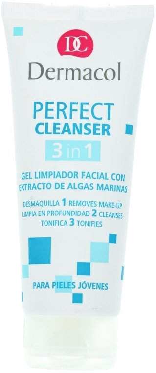 Żel do mycia twarzy z ekstraktem z wodorostów - Dermacol Perfect Cleanser 3 in 1