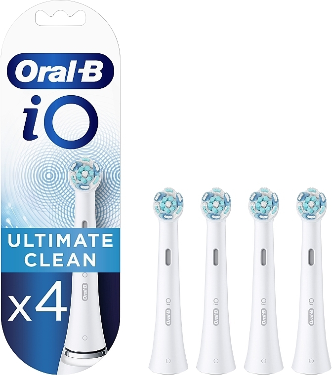 Główki szczoteczki elektrycznej, białe, 4 szt. - Oral-B iO Ultimate Clean — Zdjęcie N1