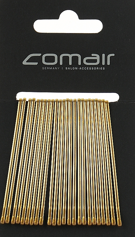 Spinki-wsuwki "Classic", bezpośrednie 7 cm, złote - Comair