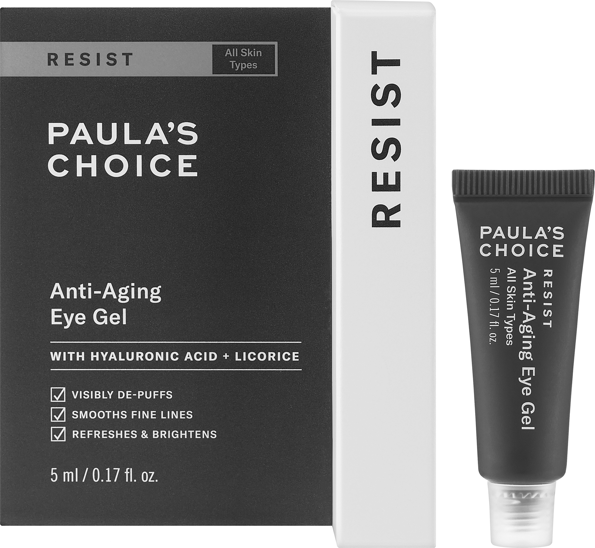 Żel przeciwzmarszczkowy do skóry wokół oczu - Paula's Choice Resist Anti-Aging Eye Gel Travel Size — Zdjęcie 5 ml