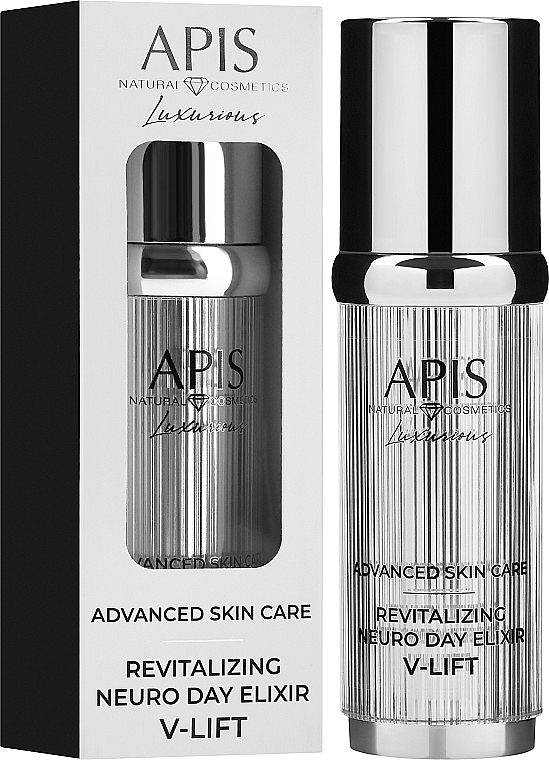 Rewitalizujący eliksir do twarzy na dzień - APIS Professional Advanced Skin Care Revitalizing Neuro Day Elixir V-Lift — Zdjęcie N2