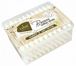 Patyczki kosmetyczne dla dzieci, 55 sztuk - Mattes Lybar Bamboo Cotton Sticks — Zdjęcie N1
