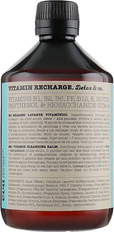 PRZECENA! Witaminowy szampon przeciwutleniający - Eva Professional Vitamin Recharge Detox * — Zdjęcie N4