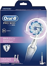 Zestaw - Oral-B Pro 900 Sensi UltraThin D16.524.3U (toothbrush + charger/1pc + nozzle/2pcs) — Zdjęcie N3