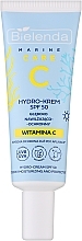 Hydro-krem przeciwsłoneczny do twarzy - Bielenda C Marine Care Hydro-Cream SPF 50 Deeply Moisturizing And Protective  — Zdjęcie N1