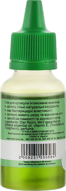 Olejek do skórek Mięta - Canni Cuticle Oil Mint — Zdjęcie N4