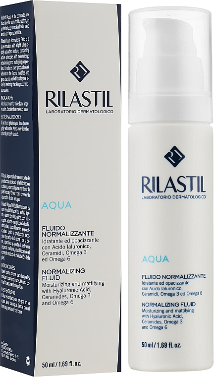 Normalizujący fluid o działaniu matującym do twarzy - Rilastil Aqua Fluido Normalizzante — Zdjęcie N1