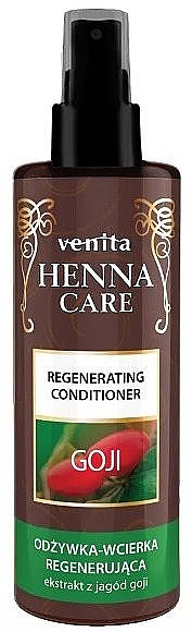 Regenerująca odżywka-wcierka do włosów z ekstraktem z jagód goji - Venita Henna Care Regenerating Conditioner — Zdjęcie N1