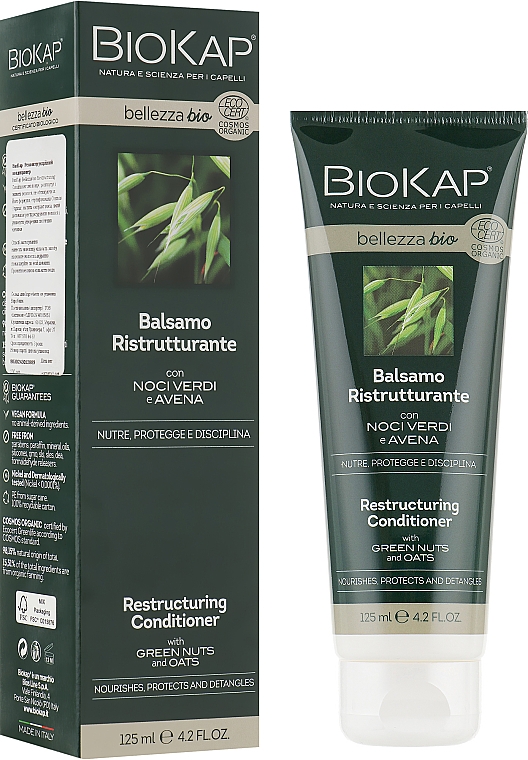 Restrukturyzująca odżywka do włosów - BiosLine BioKap Restructuring Conditioner — Zdjęcie N1