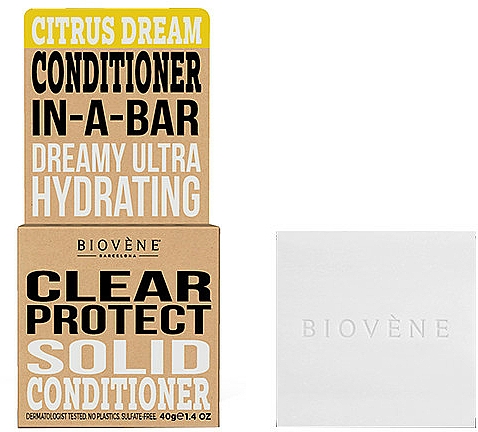 Odżywka do włosów w kostce - Biovene Clear Protect Solid Conditioner Citrus Dream — Zdjęcie N1