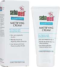 Matujący krem na dzień do skóry z niedoskonałościami - Sebamed Clear Face Mattifying Cream — Zdjęcie N2