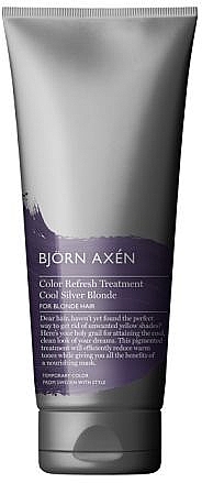 Maska do włosów żółtych - BjOrn AxEn Color Refresh Treatment Cool Silver Blonde  — Zdjęcie N1