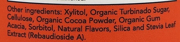 Suplement diety w kapsułkach do żucia wspomagający koncentrację - Now Foods Brain Attention Chocolate Flavor — Zdjęcie N4