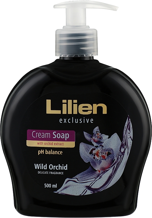 PREZENT! Kremowe mydło w płynie Dzika orchidea - Lilien Wild Orchid Cream Soap — Zdjęcie N1