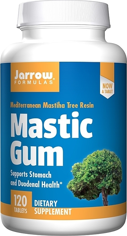 PRZECENA! Wyciąg z żywicy mastyksowej w tabletkach - Jarrow Formulas Mastic Gum * — Zdjęcie N2