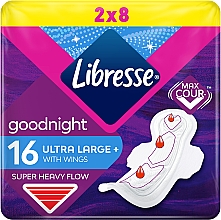 Podpaski, 16 szt. - Libresse Ultra Goodnight Large + — Zdjęcie N1