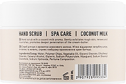 Peeling do rąk - NUB Spa Care Hand Scrub Coconut Milk — Zdjęcie N2